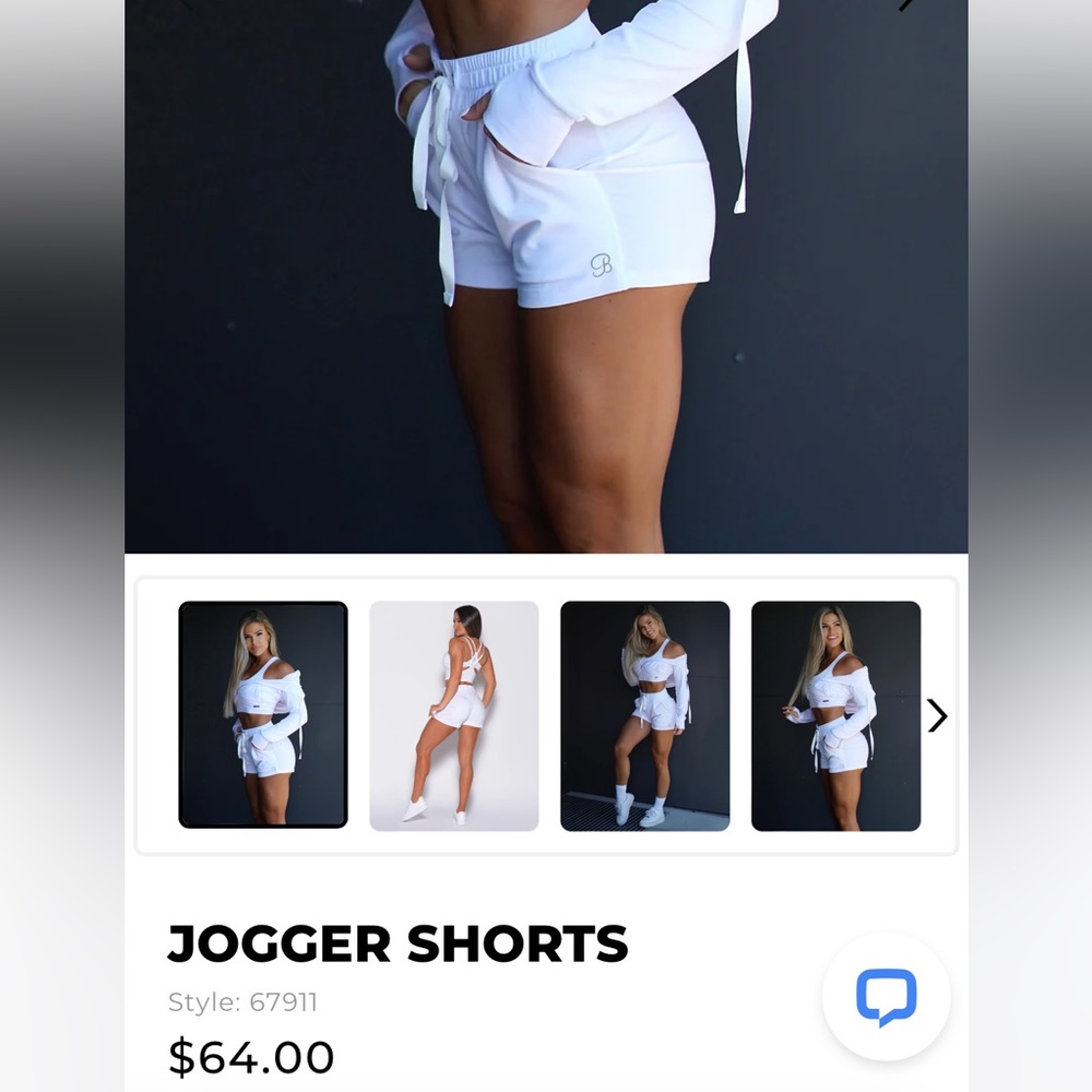 Bombshell jogger shorts NWT